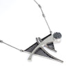 Load image into Gallery viewer, Dystopian Cast Eyes: Sterling Silver Necklace
